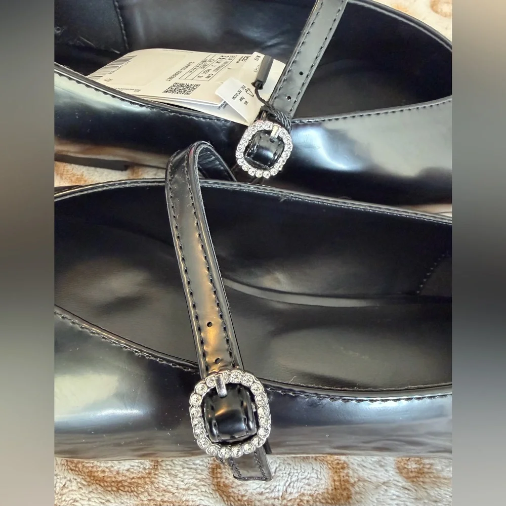 NWT Mango MNG Black Mary Jane Flats Ballerinas
With Strap Size: 36 (6) - Picture 7 of 12